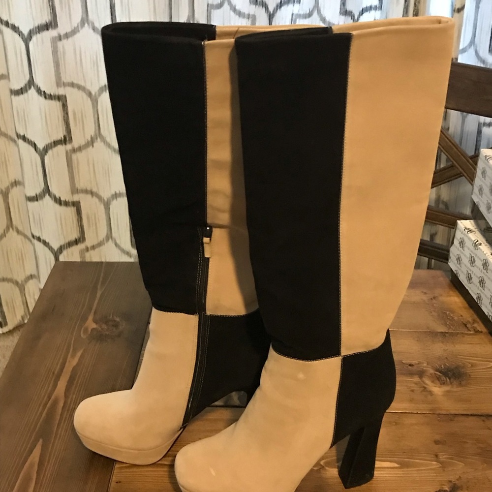 Retro Style High Heel Boots